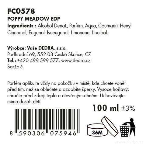 Etykieta produktu FC0578