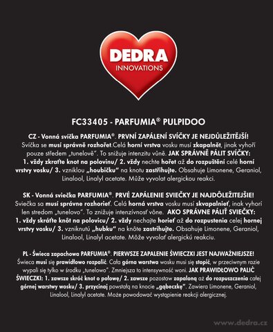 Etiketa k výrobku FC33405