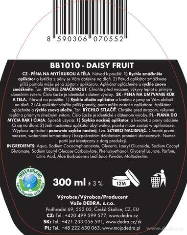 Etiketa k výrobku CP0254