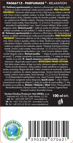 Etiketa k výrobku PA1027