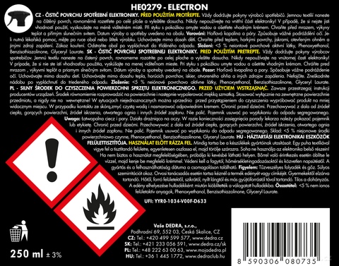 Etiketa k výrobku HE0279 Etiketa k výrobku HE0279