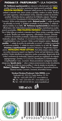 Etiketa k výrobku PA1027