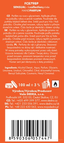 Etykieta produktu FC8798P Etykieta produktu FC8798P