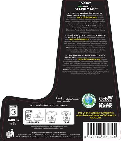 Etiketa k výrobku TS9042C