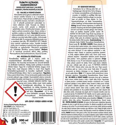 Etiketa k výrobku CP8784
