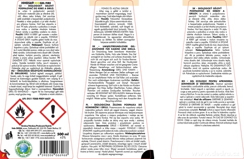 Etiketa k výrobku HH0569