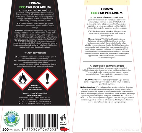 Etiketa k výrobku FR0696