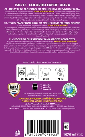 Etiketa k výrobku TS0515