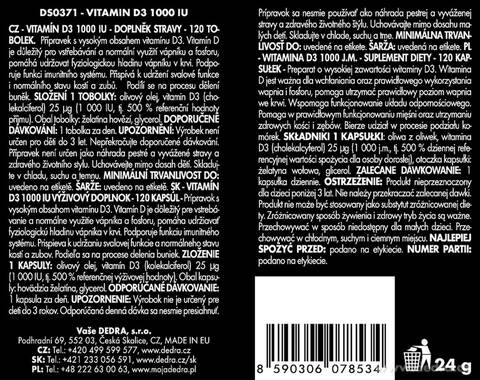 Etykieta produktu DS03701X