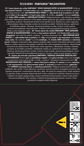 Etiketa k výrobku FC33408W