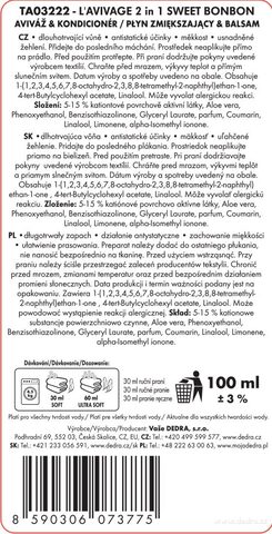 Etiketa k výrobku CP0212