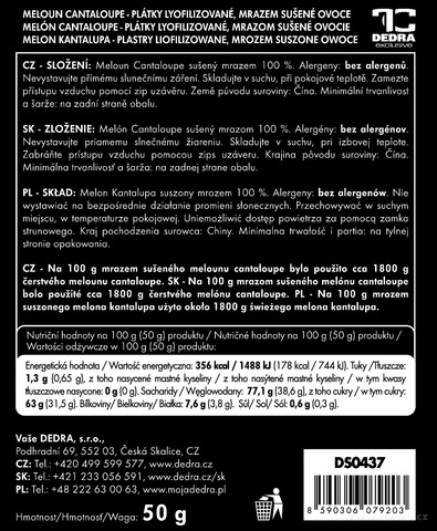 Etykieta produktu DS0437