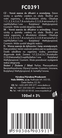 Etiketa k výrobku FC0391