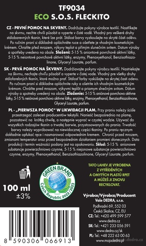 Etiketa k výrobku CP61384