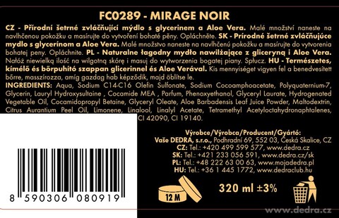 Etiketa k výrobku FC5540