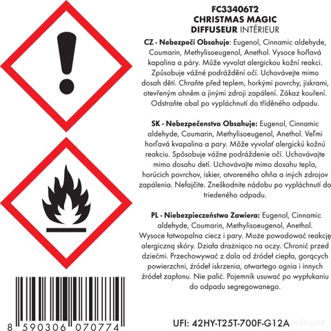 Etiketa k výrobku FC33406T2