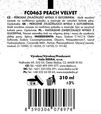 Etiketa k výrobku FC0463