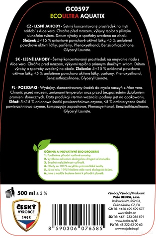 Etiketa k výrobku GC0597