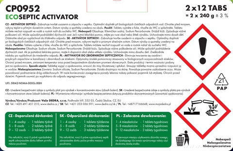 Etiketa k výrobku CP0952