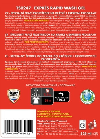 Etiketa k výrobku TS0247