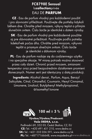 Etykieta produktu FC8798E Etykieta produktu FC8798E