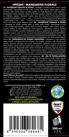 Etiketa k výrobku HP0285