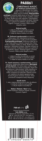 Etiketa k výrobku PA8861