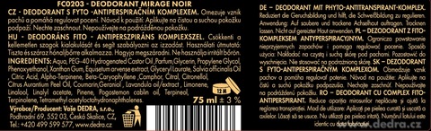 Etykieta produktu FC0203C