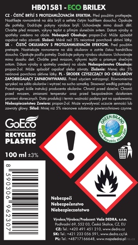 Etiketa k výrobku HB01581S