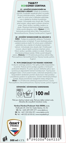 Etiketa k výrobku TS8877