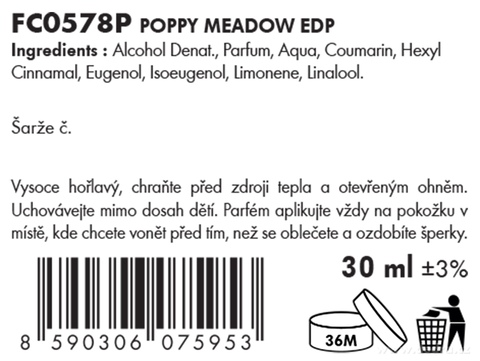 Etiketa k výrobku FC0578P