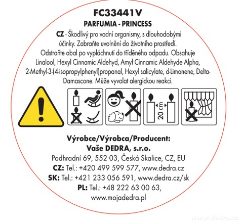 Etiketa k výrobku FC33441W