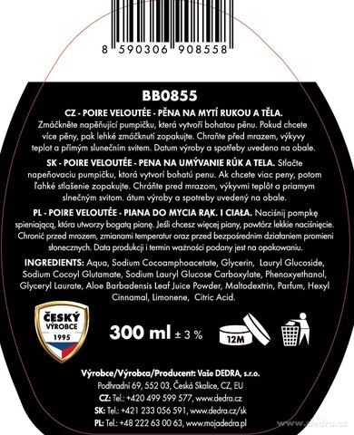 Etykieta produktu BB0855C