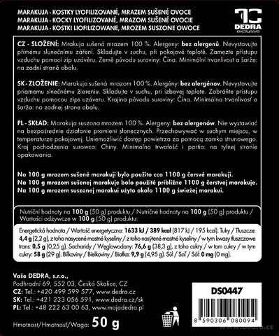 Etykieta produktu DS0447