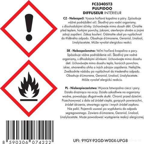 Etykieta produktu FC33405T3