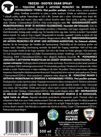 Etiketa k výrobku TB0230