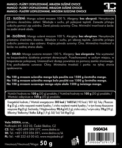 Etykieta produktu DS0434