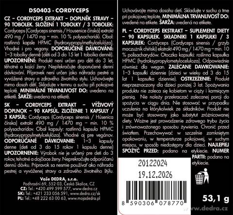 Etykieta produktu DS0410X