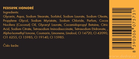 Etiketa k výrobku FC0589K