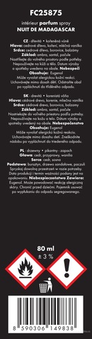 Etiketa k výrobku FC13001B