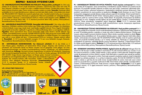 Etiketa k výrobku BB0965