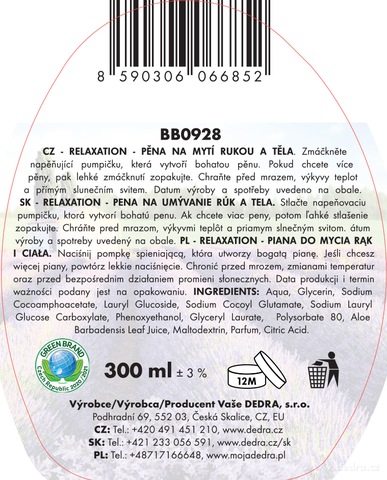 Etiketa k výrobku CP11681