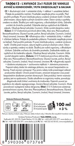 Etiketa k výrobku CP0212