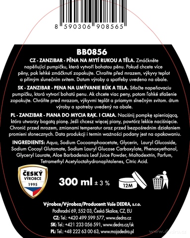 Etykieta produktu BB0856C