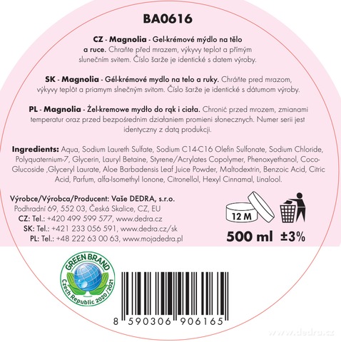 Etykieta produktu BA0616