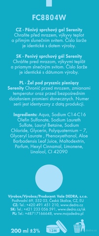 Etykieta produktu FC8804W Etykieta produktu FC8804W