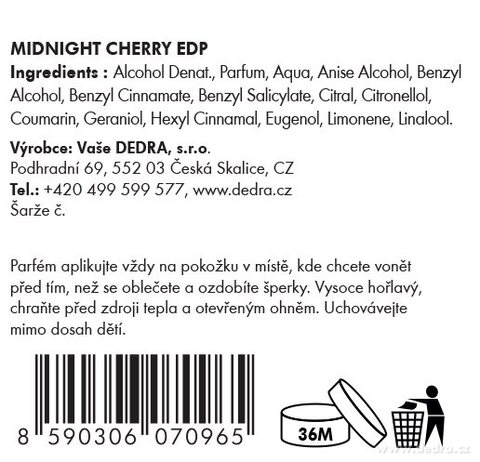 Etiketa k výrobku FC1025P