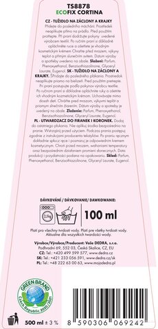 Etiketa k výrobku TS8875F