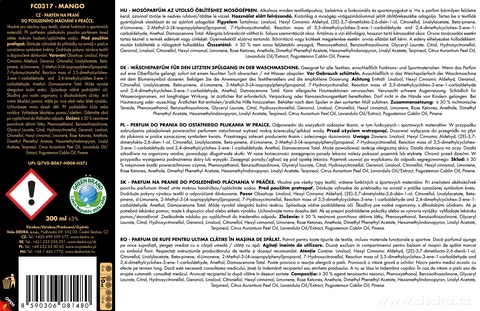 Etiketa k výrobku FC0317