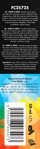 Etiketa k výrobku FC25725S Etiketa k výrobku FC25725S